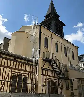 L'église vue depuis le presbytère