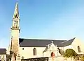 Plogoff : l'église paroissiale Saint-Collodan, côté sud