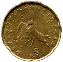 Pièce de monnaie d'euros