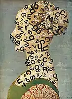 Jiří Kolář, Descriptive portrait (1963), collage