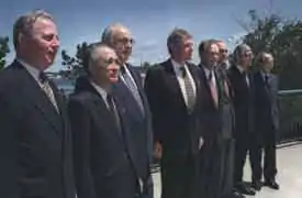 « Photo de famille » des chefs d'État participants au G7.