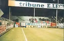 Supporters caennais à Auxerre (1991)