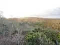 Vue des montagnes Noires depuis l'éperon rocheux de Kudel.