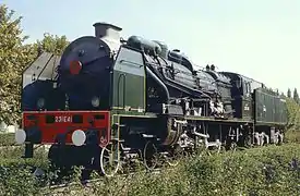 La 231 E 41 exposée à Saint-Pierre-des-Corps (août 1982).