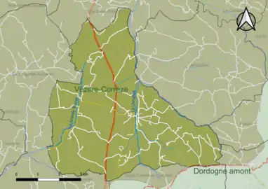 Carte en couleur présentant le(s) SAGE couvrant le territoire communal