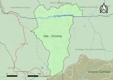 Carte en couleur présentant le(s) SAGE couvrant le territoire communal