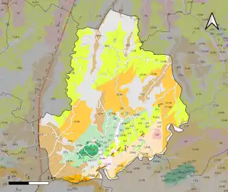 Carte géologique de Saint-Paul-la-Roche.