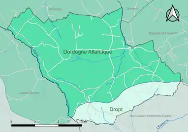 Carte en couleur présentant le(s) SAGE couvrant le territoire communal