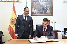 Alfonso Rodríguez Gómez de Celis et Pedro Sánchez.