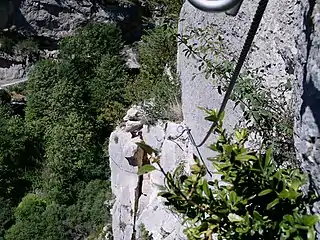 Via ferrata.