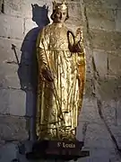 Statue de saint Louis dans l'église Notre-Dame-des-Sablons.