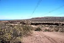 Paysage de la région, près de Villa El Chocón, a 70 km au sud-ouest de la ville.