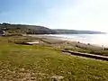 La Baie des Trépassés vue depuis la route venant de la Pointe du Van