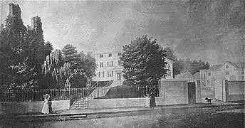 Maison de Gardiner Greene, Tremont St., Boston, par Henry Cheever Pratt, 1834