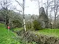 Les ruines de l'ancien moulin du Roc'h sur la rive droite du Scorff.