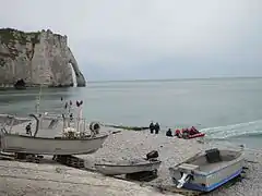 Intervention-secours des marins-pompiers le 29 avril 2017 pour secourir des promeneurs inconscients piégés par la marée montante.