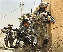 Soldats de la 2e division d'infanterie de l'US Army à Bagdad en 2006