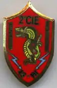 Insigne de la 2e compagnie du 43e régiment d'infanterie (vers 1990)