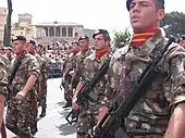 Marins italiens du "San Marco" à la parade à Rome en 2007.