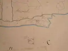 Site de Florielle, extrait du plan napoléonien