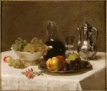 Nature morte (1884), musée de Grenoble.