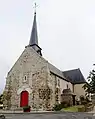 L'église paroissiale Notre-Dame : vue extérieure d'ensemble.