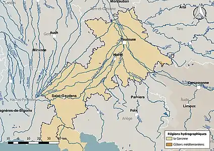 Les Haute-Garonne est dans la région hydrographique « Garonne ».