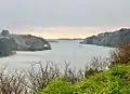 L'Aber Wrac'h vu du point de vue panoramique de la D 113 en Plouguerneau.