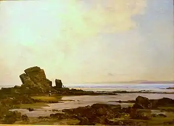 Emmanuel Lansyer : La baie de Douarnenez à marée basse (1879, musée des beaux-arts de Quimper).