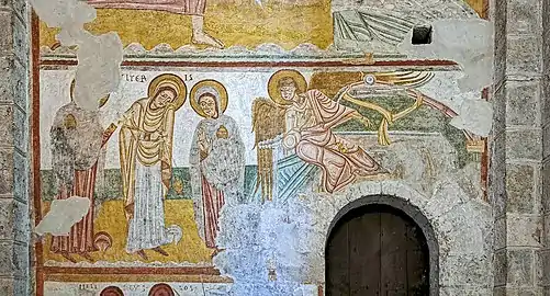 Basilique Saint-Sernin de Toulouse - Fresque de la Résurrection - second registre XIIe siècle