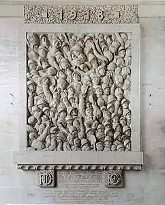 1918, bas-relief par Camille Raynaud.