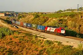 Euro 4000 no 335.028 Logitren à Sant Sadurní d'Anoia (Espagne).