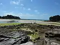 L'entrée de l'Anse de Pouldohan vue de la Pointe de Grignallou.