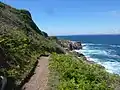 Poullan-sur-Mer : le GR 34 à l'est de la Pointe de la Jument.