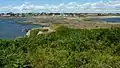 Le continent vu de l'île de Raguenez.