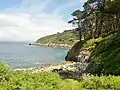 Poullan-sur-Mer : la Pointe de Veillanec vue de l'ouest.