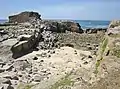 Ancienne carrière de granite le long du littoral entre Kerzéven et Ruludu.