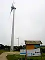 Les éoliennes de Menez Troboa.