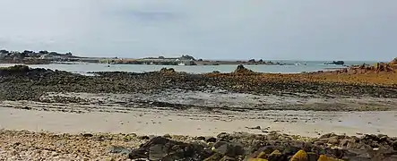 Le port du Diben vu de la Pointe de Primel