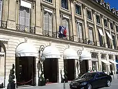 Hôtel Ritz, place Vendôme (1er arr.)