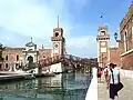 le ponte dell'Arsenale ou del Paradiso entre fondamenta de la Madonna et campo dell'Arsenal