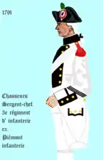 3e régiment d’infanterie de ligne de 1791 à 1792