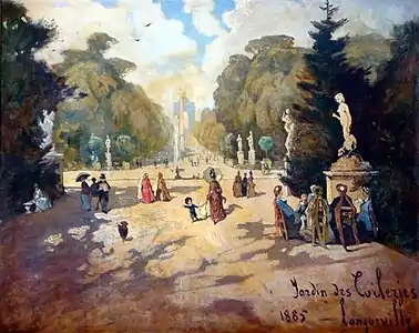 Jardin des Tuileries - Paris, 1885