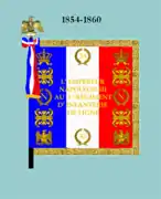 Drapeau de 1854 à 1860 (avers)