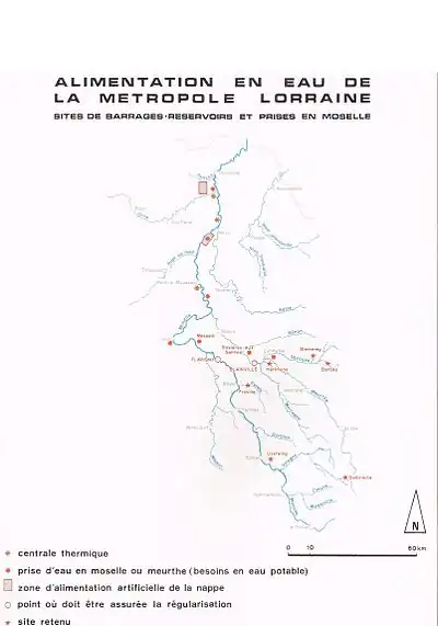 État des lieux des prises d'eau en métropole lorraine.