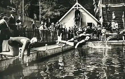 photographie noir et blanc d'hommes plongeant