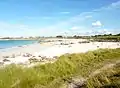 Plouguerneau : la plage de la Grève Blanche.