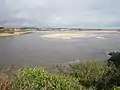 Banc de sable gênant l'entrée dans la ria de la Laïta.