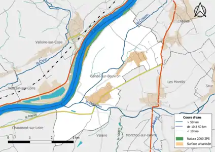 Une partie du territoire communal est incluse dans le site Natura 2000 le « Vallée de la Loire du Loir-et-Cher ».