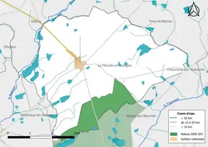 La partie sud du territoire communal est incluse dans la zone Natura 2000 de type ZPS « les Étangs de Sologne ».